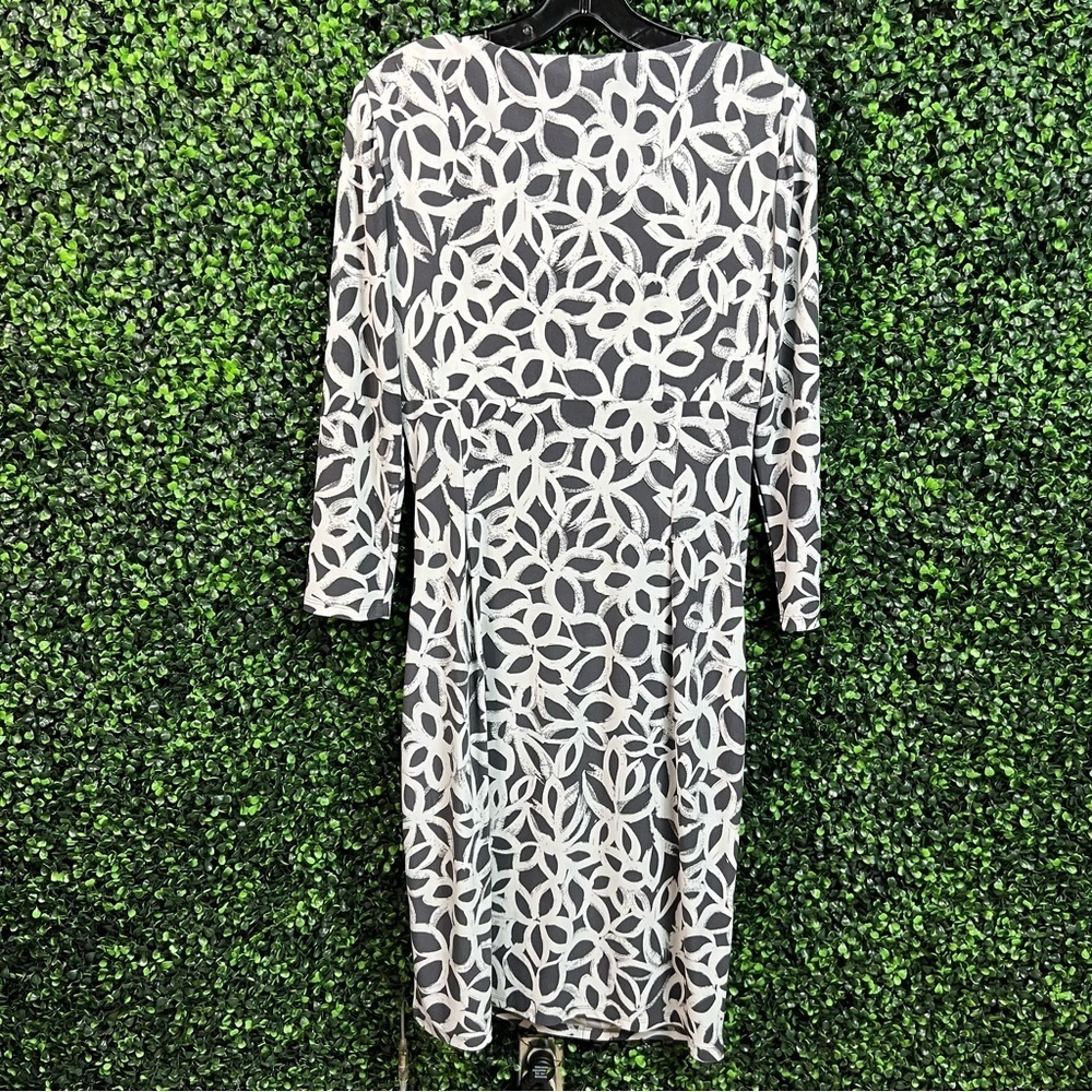 LAUREN RALPH LAUREN | Abstract Patterned Dress (GREY & WHITE) - Picture 12 of 12